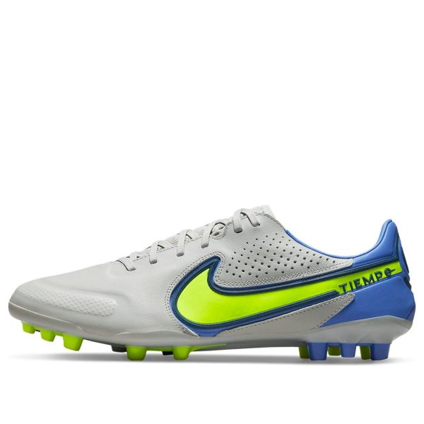Nike Unisex Legend 9 Pro AG Soccer Shoes Grey/Yellow