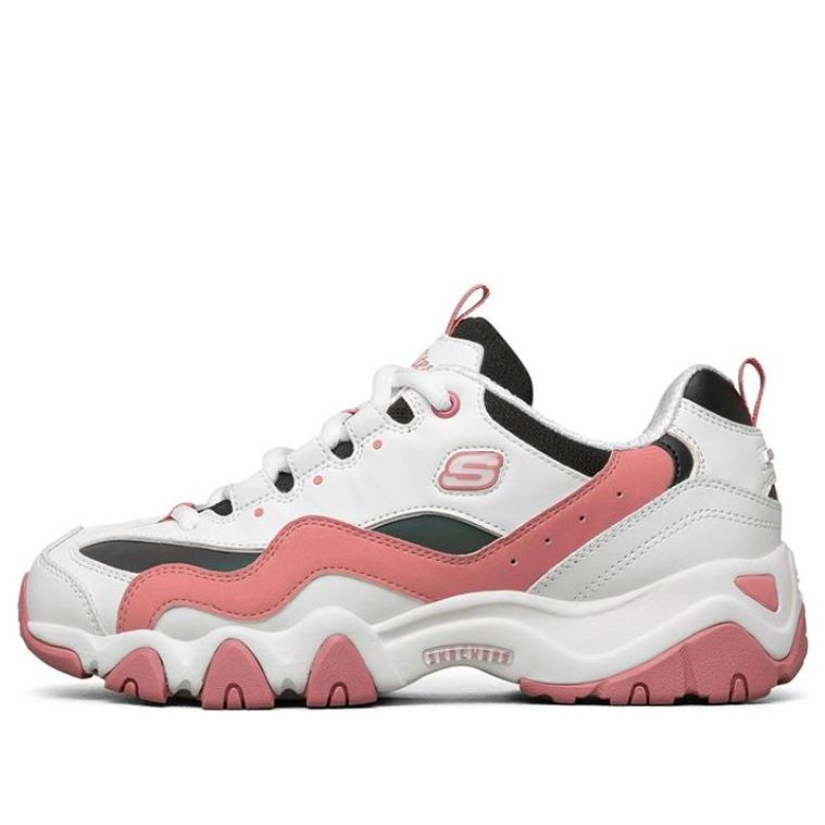 Skechers Dlites 2.0 Running Shoes White/Black/Pink