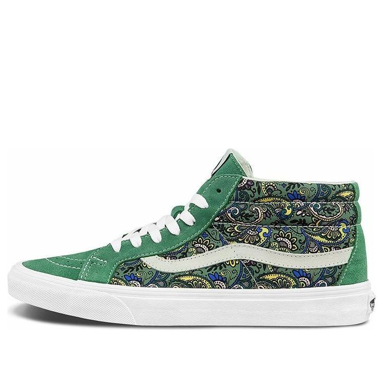 Vans Sk8-Mid Reissue Paisley - Hedge Green