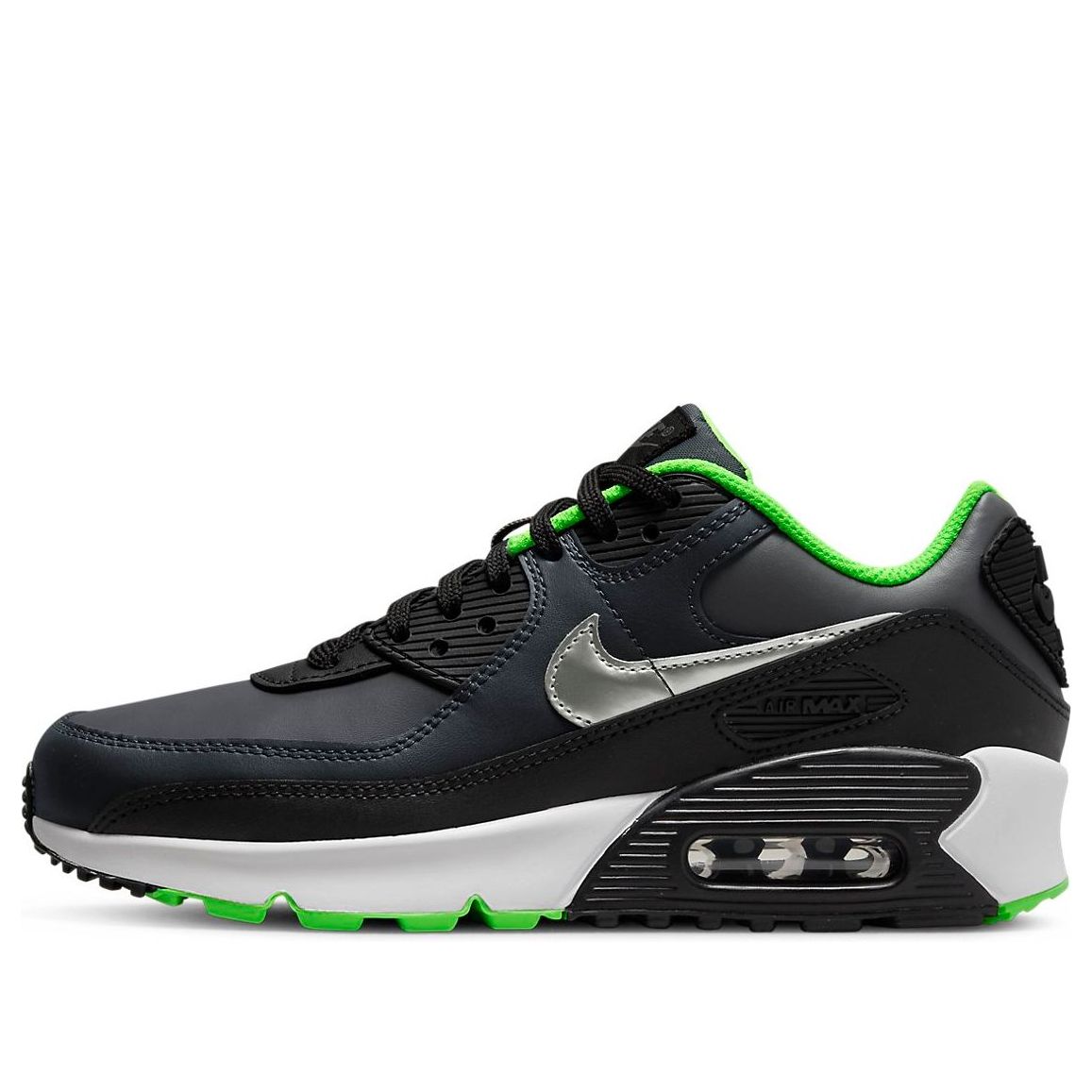 main-square_9f87b30a-508e-429f-a728-35b371249337.jpg Nike Air Max 90 Leather Black Dark Smoke Grey