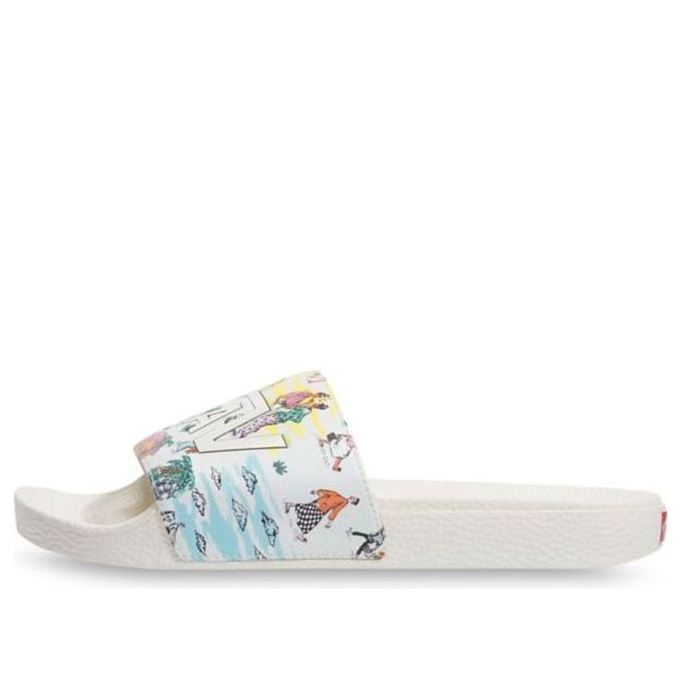 Vans Kide Slide-On White Slippers