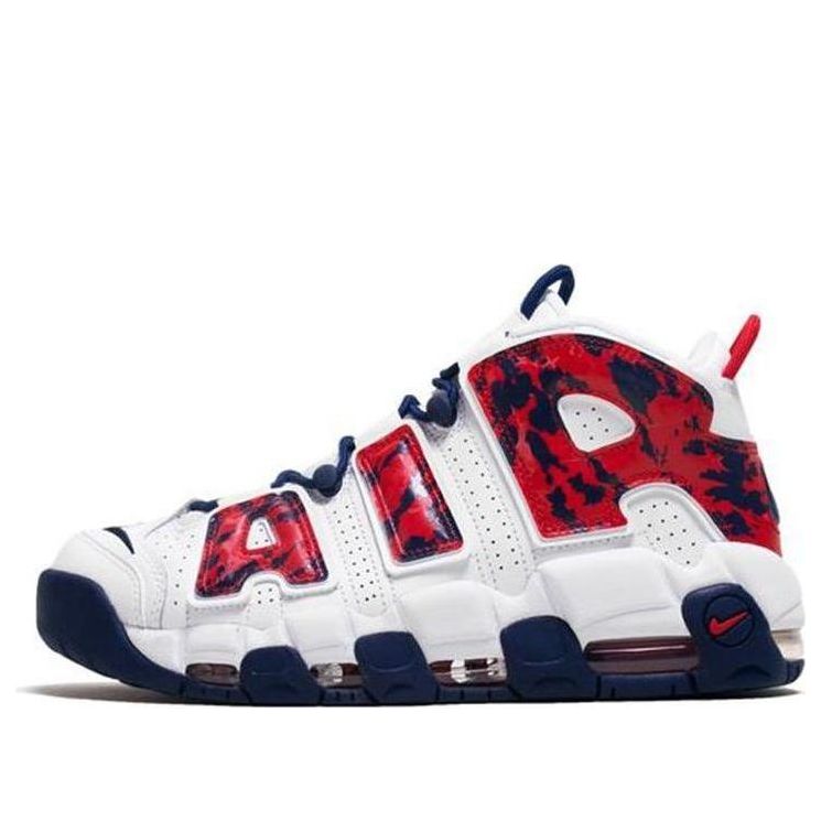 Nike Air More Uptempo Red Navy Camo