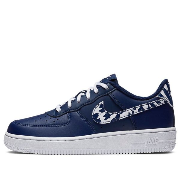 Nike Force 1 LV8 3 Camo Swoosh - Blue Void