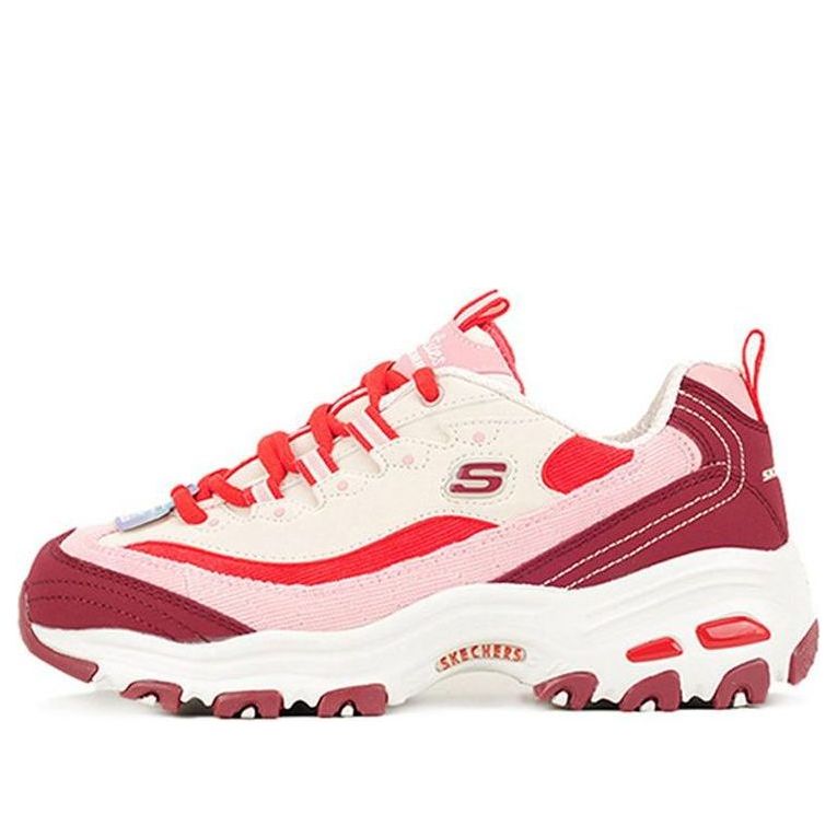 Skechers D Lites 1.0 Splicing Dad Shoes Red/Pink