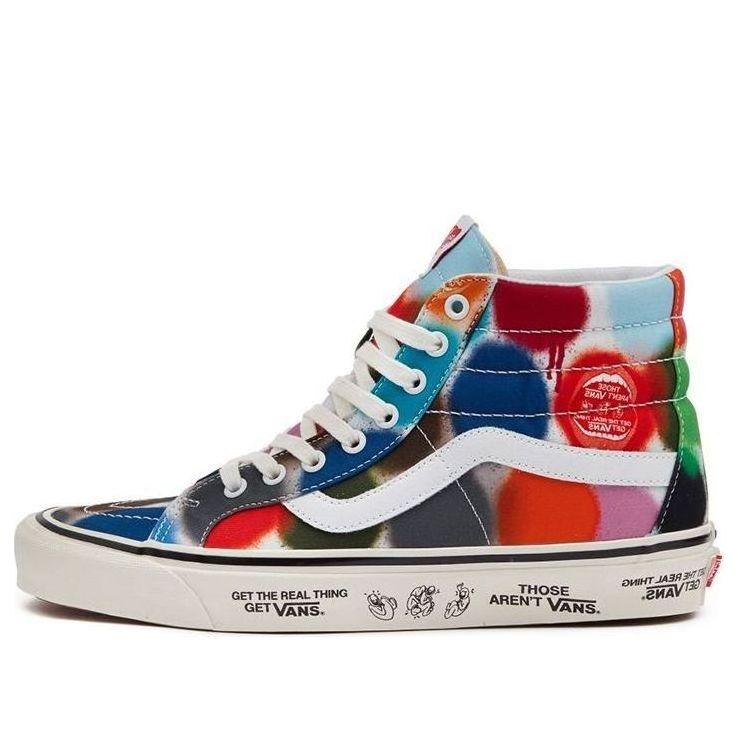 Vans SK8-Hi Wear-resistant Non-Slip Casual Skateboarding Shoes MULTI-COLOR