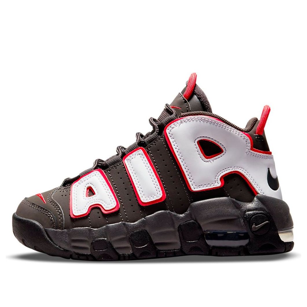 Nike Air More Uptempo Medium Ash Siren Red White