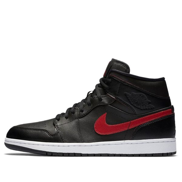Air Jordan 1 Retro Mid Black Team Red
