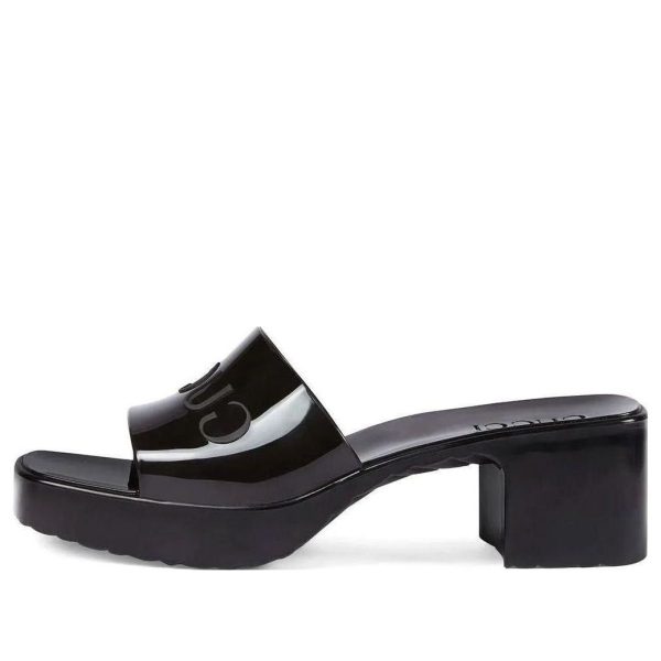 Gucci Rubber Slide Shoe Black