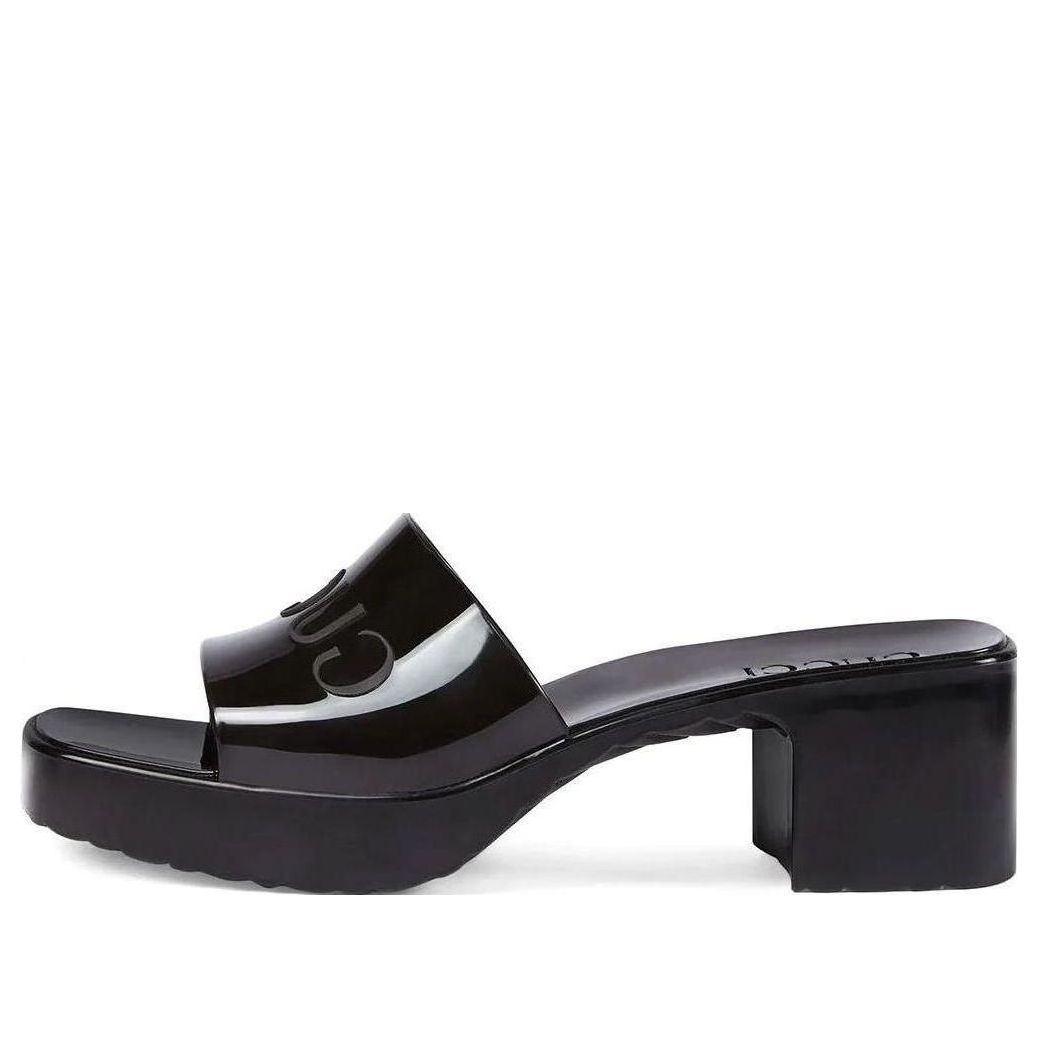 Gucci Rubber Slide Shoe Black