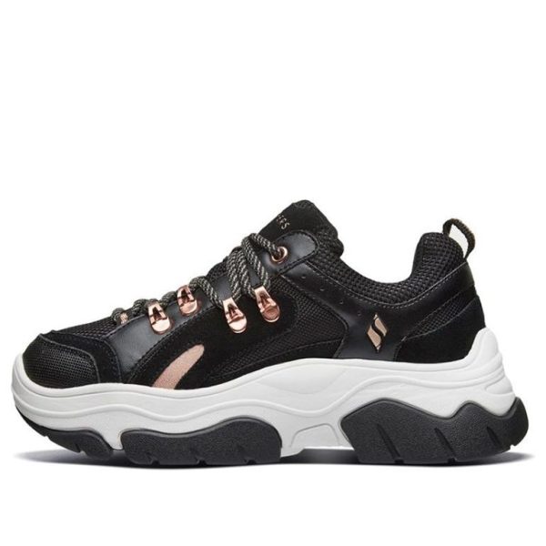 Skechers Black Jack Sports Shoes Black/White/Gold