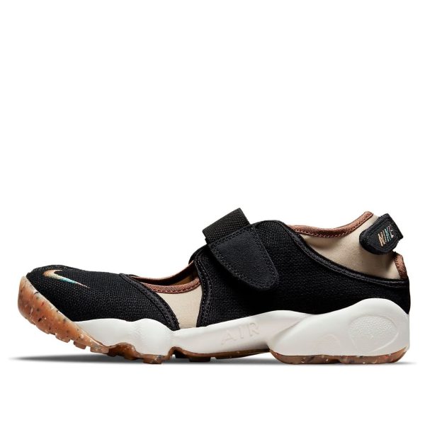 Nike Air Lift Shock Absorption Wear-Resistant Low Top Sports Black Sandals Black