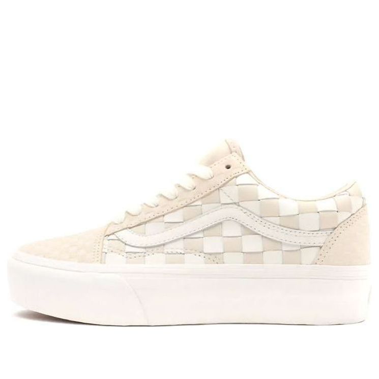 Vans Old Skool Platform Woven - Blanc De Blanc