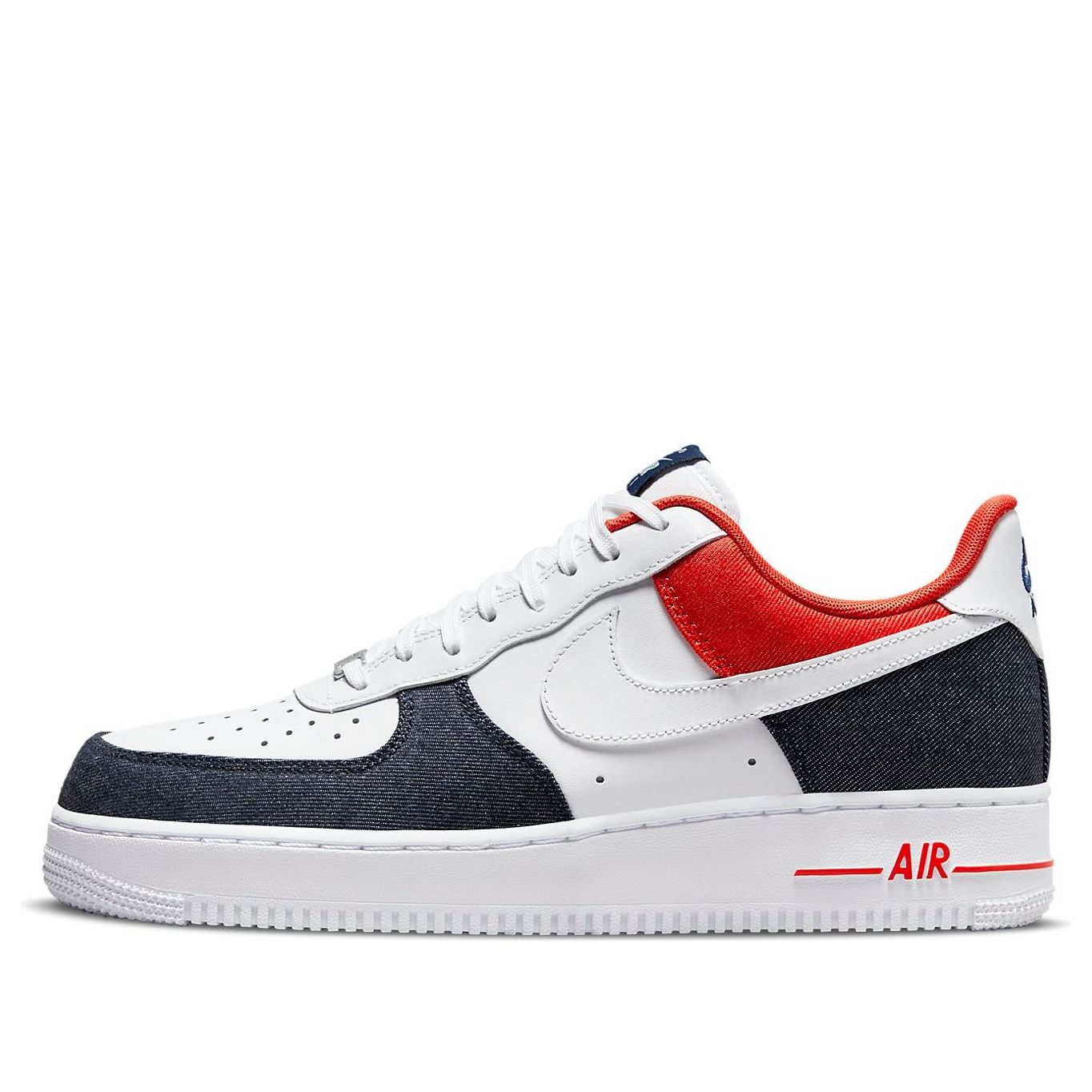 Nike Air Force 1 07 LX White Red Denim