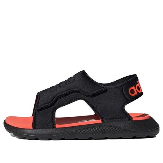 adidas Comfort Sandal J Black Solar Red
