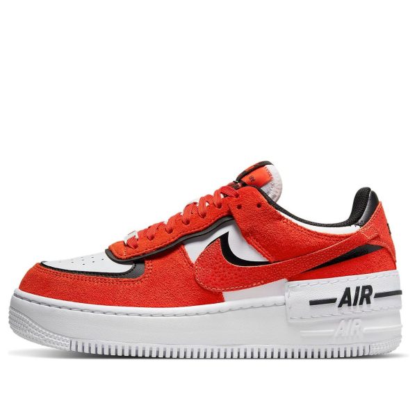 Nike Air Force 1 Shadow Cracked Leather - Rush Orange