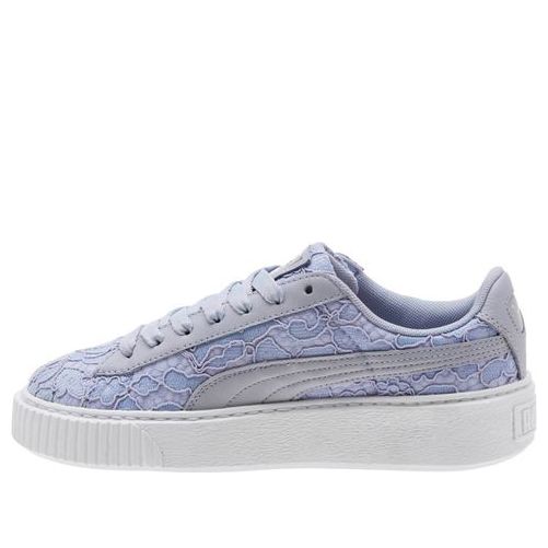 PUMA Basket Platform Fo Blue Lace Up Icelandic Blue