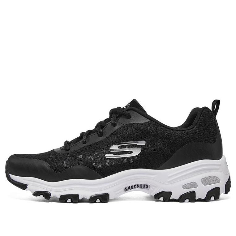 Skechers DLites 1.0 low Dad Shoes GS Black/White