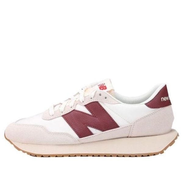 New Balance 237 White Burgundy
