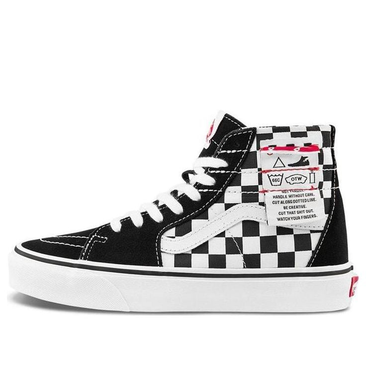 Vans SK8-HI Checkered Black White