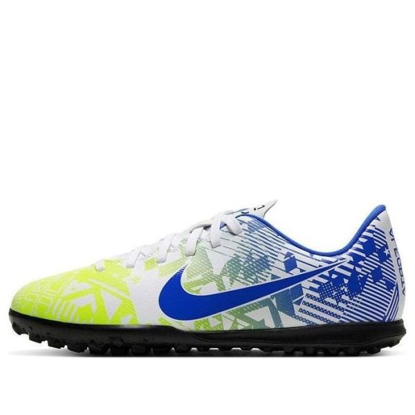 Nike JR Vapor 13 Club NJR TF Turf White Racer Blue Volt