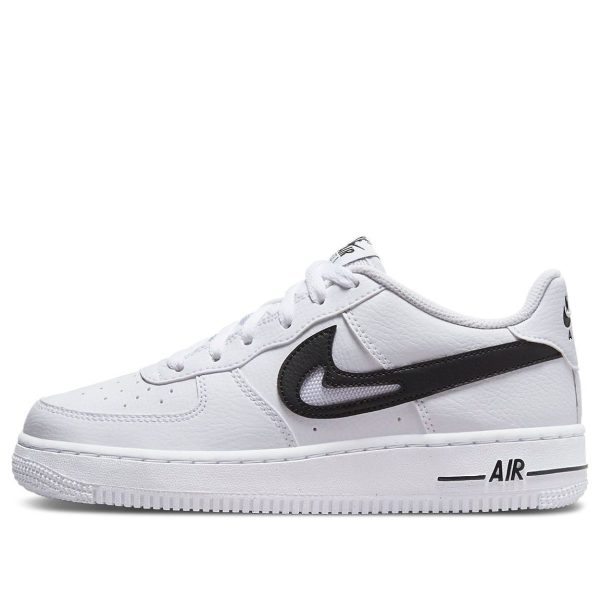 Nike Air Force 1 07 Cut Out Swoosh - White Black