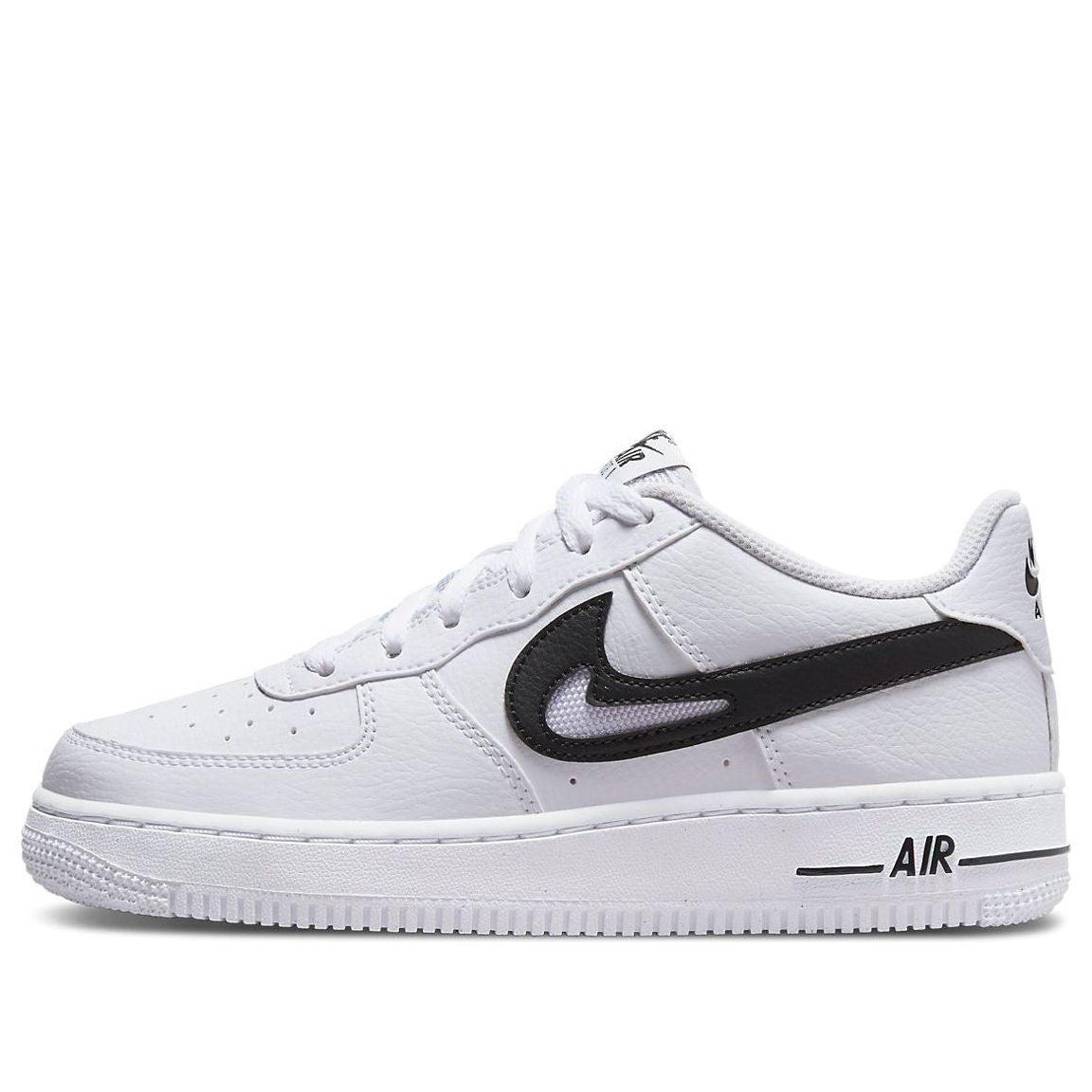 Nike Air Force 1 07 Cut Out Swoosh - White Black