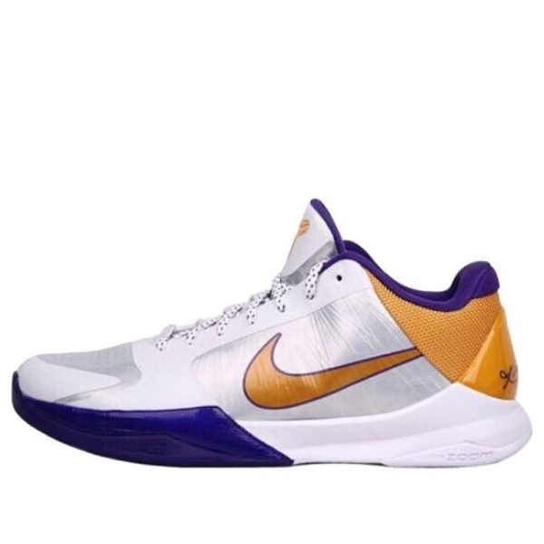 Nike Zoom Kobe 5 White/Golden/Purple