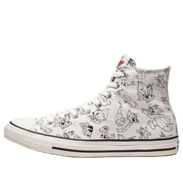 Converse x Tom and Jerry Chuck Taylor All Star High White