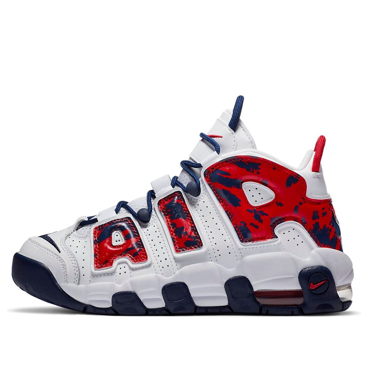 Nike Air More Uptempo Red Navy Camo