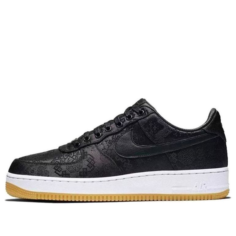 Nike x Fragment Design x CLOT Air Force 1 Black Silk