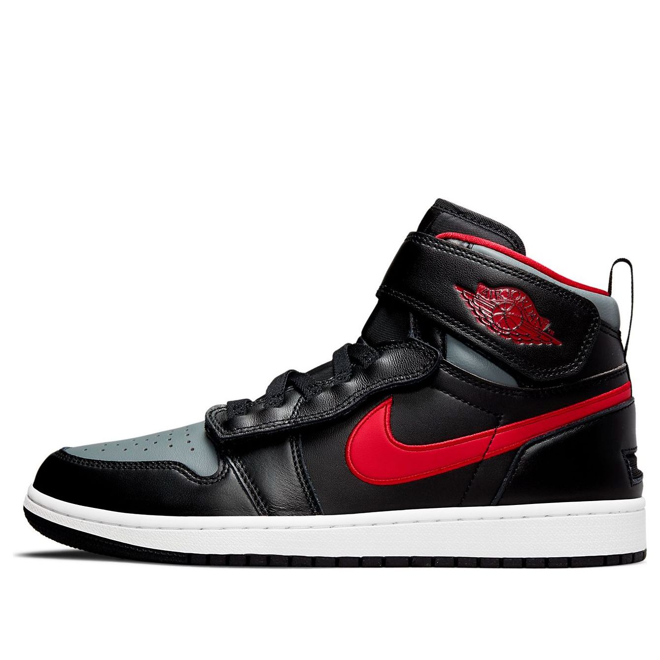 Air Jordan 1 High FlyEase Smoke Grey Gym Red