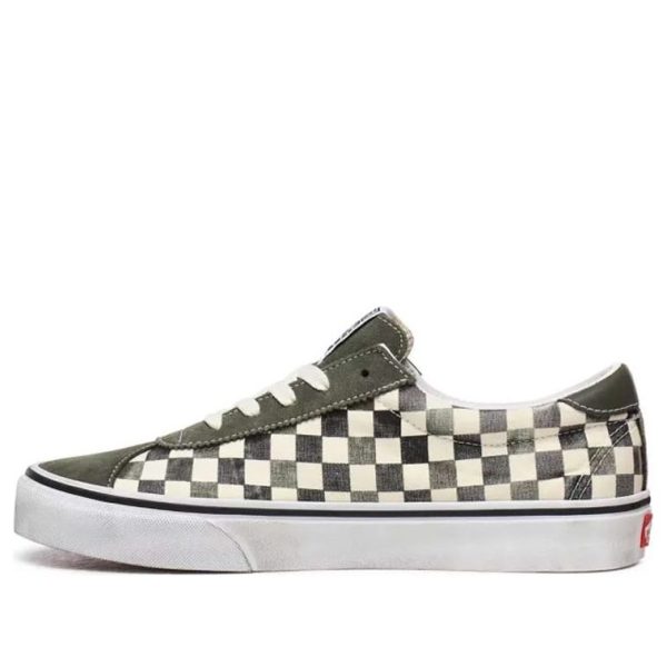 Vans Washed Sport Grey Checkboard Gray White