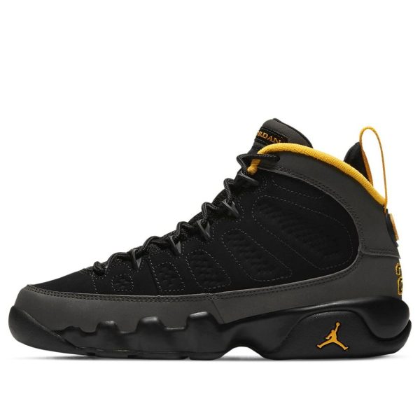 Air Jordan 9 Retro Dark Charcoal University Gold