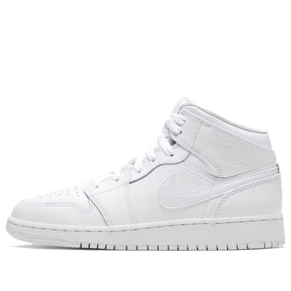 Air Jordan 1 Mid Triple White 2020