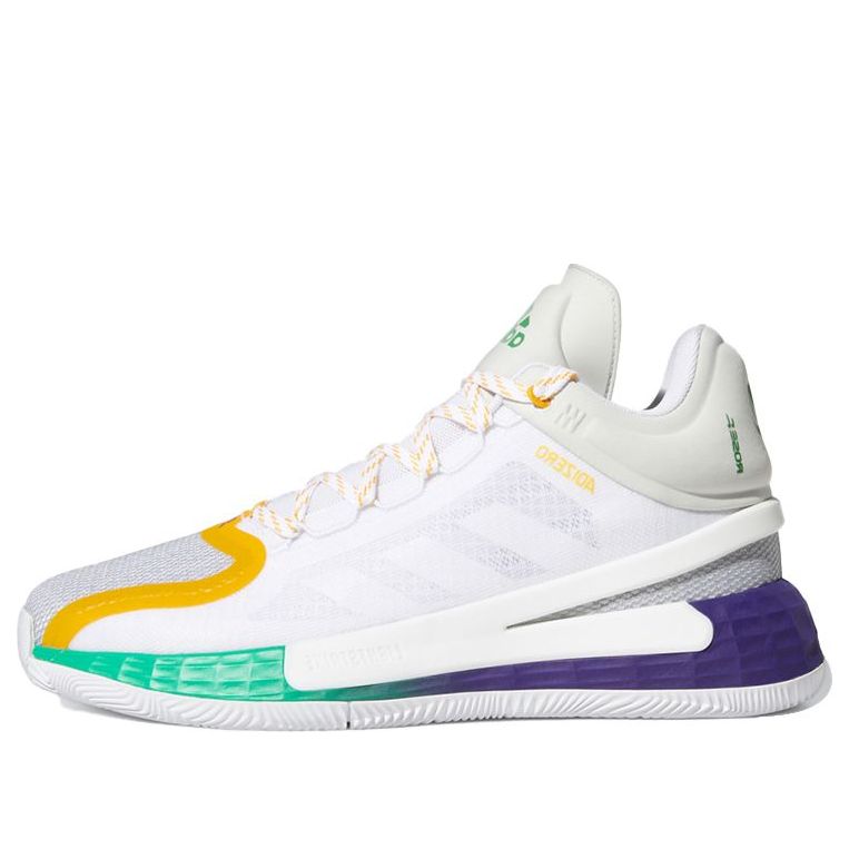 adidas D Rose 11 White Yellow Green