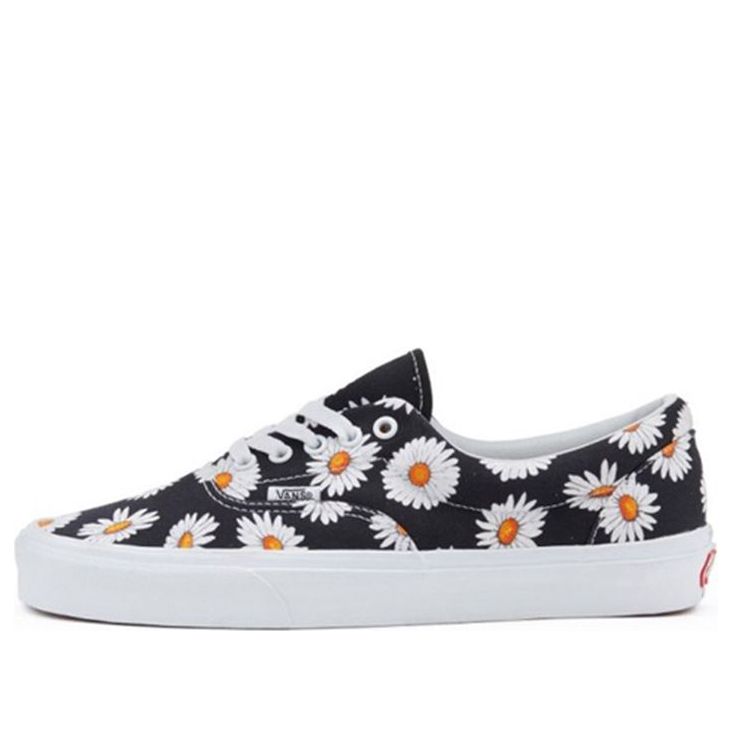 Vans Big Daisies Era Low Tops Casual Skateboarding Shoes Unisex Black