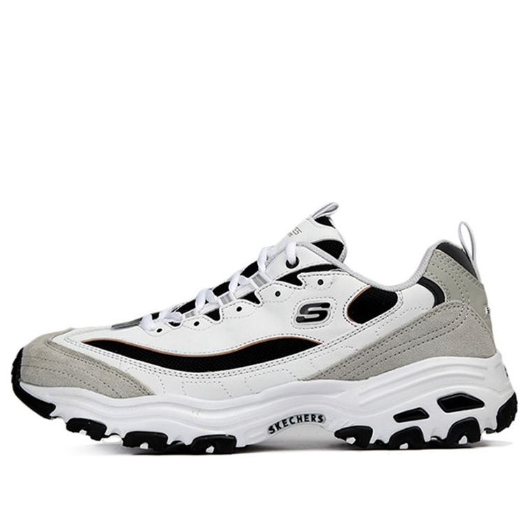 Skechers DLites 1.0 Low Running Shoes White/Grey