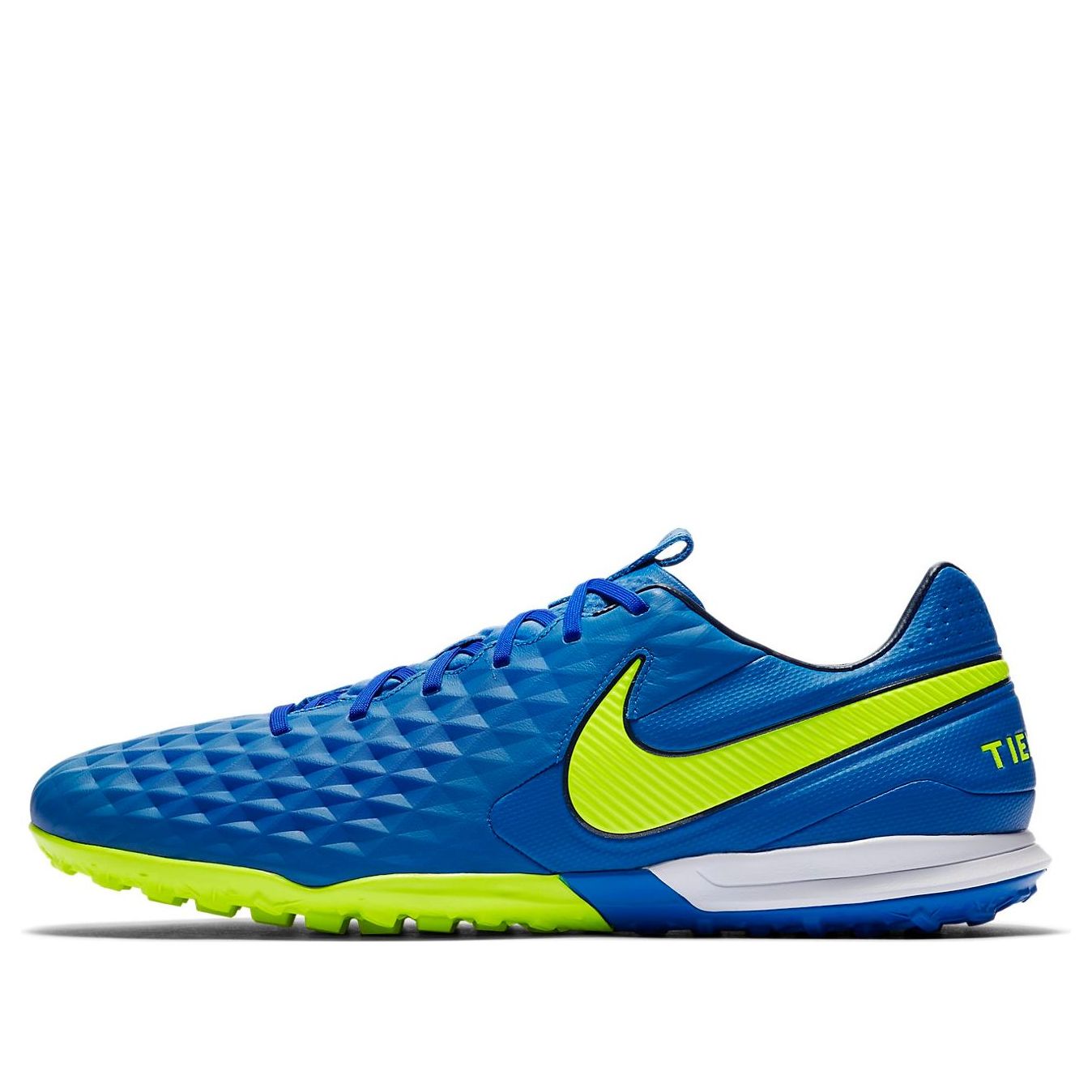 Nike Tiempo Legend 8 Pro TF Turf Artificial Blue Dark  Yellow