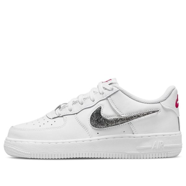 Nike Air Force 1 LV8 White Black Metallic Silver