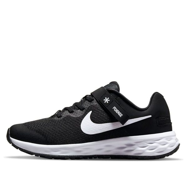 Nike Revolution 6 FlyEase Black White
