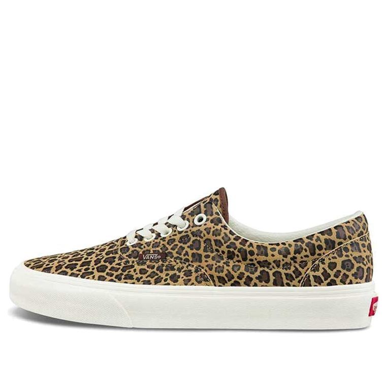 Vans Era Low Top Retro Skate Shoes Unisex Brown Leopard Print