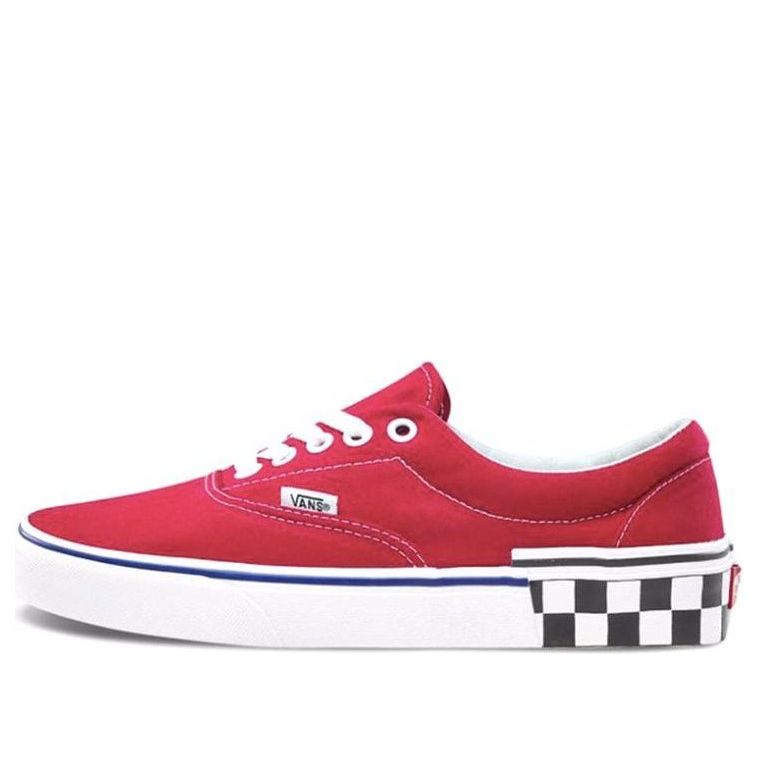 Vans Era Check Block - Tango Red