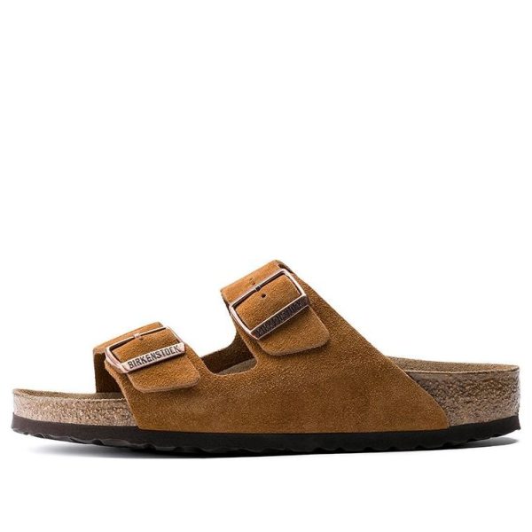 Birkenstock Arizona Series Cowhide Suede Light Brown Version Sandals