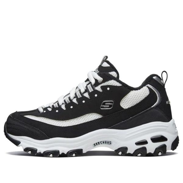 Skechers D Lites 1.0 Running Shoes Black And White