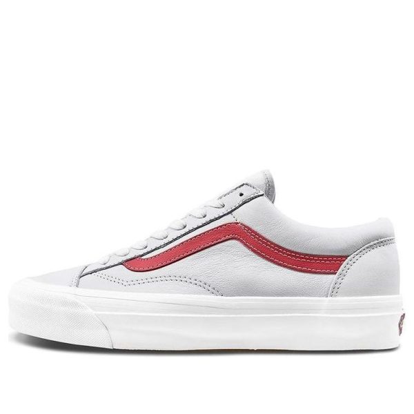 Vans OG Style 36 LX True White Red