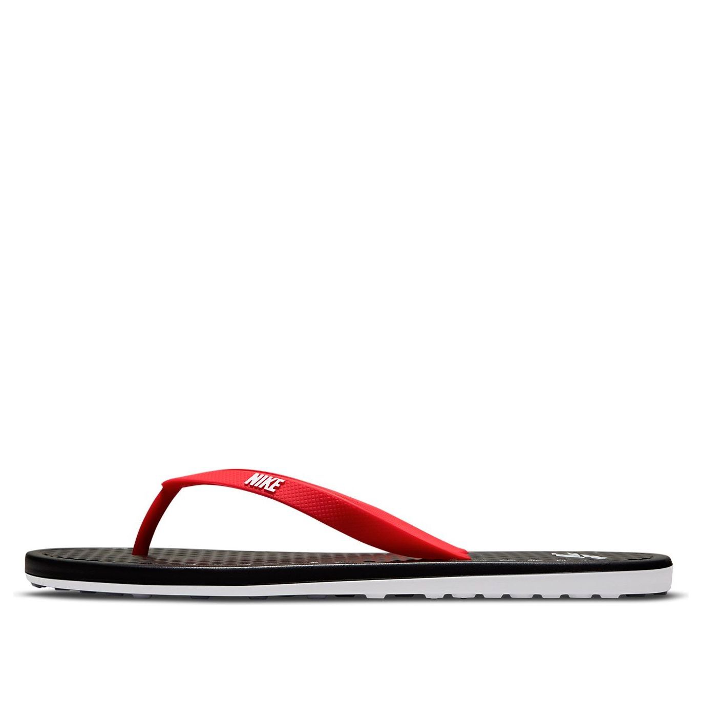Nike On Deck Flip Flop Black University Red