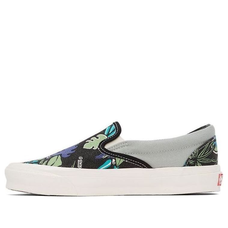 Vans OG Classic Slip-On LX Parrot Hawaiian - Black