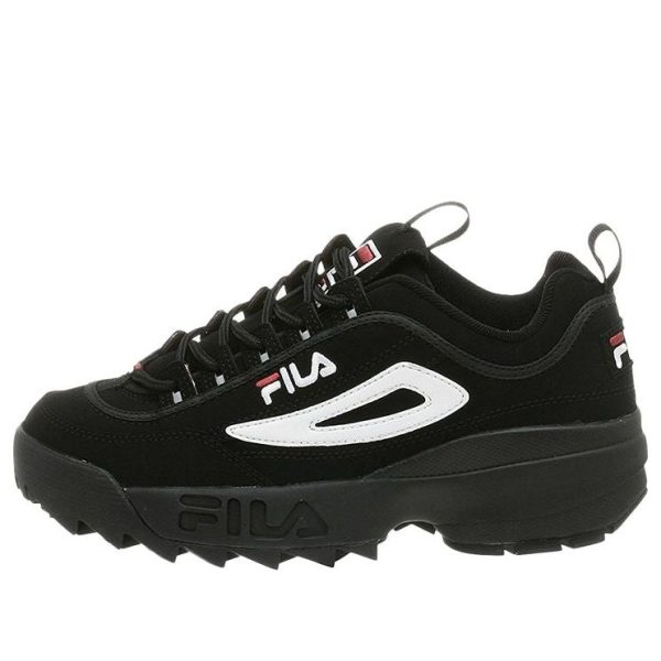 FILA Disruptor 2 Low-Top Daddy Shoes Black/White FW01653_018