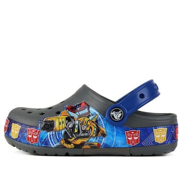 Crocs CFL Transformers Bnd Lt Slate Graffiti Outdoor Casual Gray Sandals