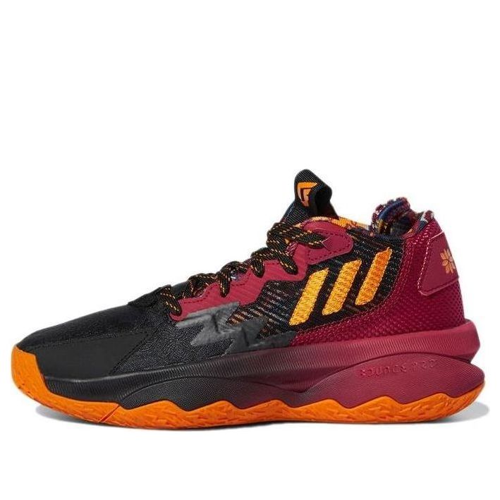 adidas Dame 8 J Black Red